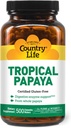 Country Life - Natural Tropical Papaya Enzyme - 500 Wafers do żucia