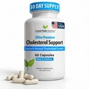 Suplement Cholesterolu - All- Natural Ingredients to Support Normal Colesterol Levels. Obsługuje optymalne krążenie. kapsułki