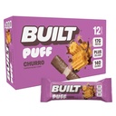 Built Bar, Puff Protein Bars, Churro Puff, 17g Protein Snacks, On- The- Bary, Tylko 140 Calories & 6g Sugar, Collagen, Gluten Free, 12 Count