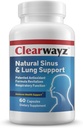 Terapia lekarska CLEARWAYZ Alergie, Alergia sezonowa i Astma Wsparcie, Sinus, Lung i Immune Health, Nasal Health, Improve Airways, Bronchial Wellness