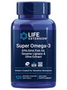 Life Extract Super Omega-3 EPA / DHA Fish Oil, Sezame Lignans & Olive Extract - Heart Health, Brain Health, Inflatitis Health Support, Gluten- Free, Enteric- Coated, Non-GMO, 120 Softgels