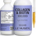 Liquid Collagen for Women - Liquid Biotin and Collagen Supplements Drops with Reishi, Rumianek i Valerian Root Extract