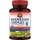 Vitalitown Magnezu Complex Supplement 500mg - NSF Certified Magnezu Glycinate, Malate, Taurate & Citrate - Chelated High Absorption & Gentle on Stomach - Vegan Non-GMO 120 Kapsułki
