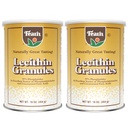 Fearn Natural Foods Lecithin Granules Soi - Tłuszcz Emulsyfikator z podstawowych składników odżywczych dla zdrowia, Poprawia tekstury ciast, Pieczywa i Gummies DIY, 16 Oz (Opakowanie 2)