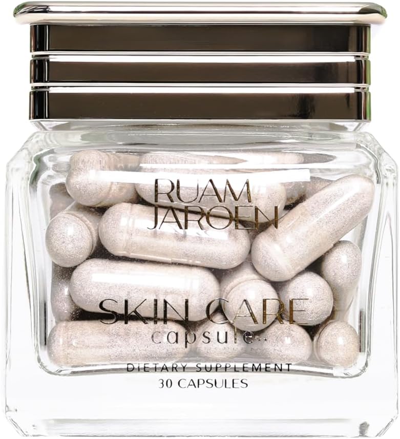 Skincare Capsule- Multivitamin dla skóry wsparcia - Kwas hialuronowy, Kolagen, i Niacynamid Hydrating z wewnątrz, Suplement do zdrowej skóry połysku.