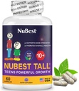 NuBest Tall 10 + Premium Formuła wytrzymałości kości, Wzmocnione odporność i ogólne zdrowie dla wieku 10 + z wapnia, Witamina D3, Witamina K2, i Multivitamin 124; 60 Kapsułki 124; 1 Dostawa miesiąc