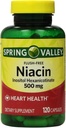 Spring Valley - Flush Free Niacin (B-3) 500 mg, 240 kapsułek (2 butelki po 120)