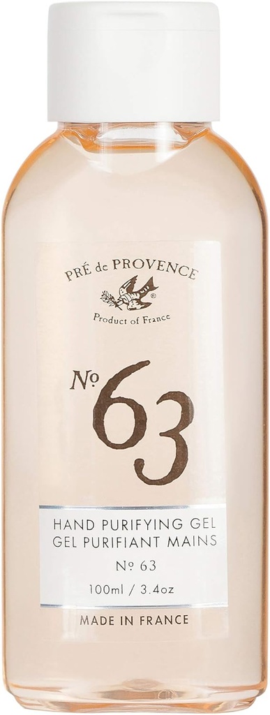 Prede Provence Advanced Alcohol Based Sanitizer Gel Moisturizes & Softens Hands, 3.4 Fluid Ounces, No. 63