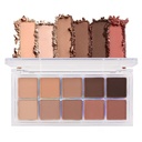 BINGBRUSH 10 Kolory Brązowy Palet Eyeshadow, Ciepły Toned Wysoka Pigmentowana Matte Eyeshadow, Natural Neutral Eyeshadow Ultimate Makeup Palette, Vibrant Make Up Palets Kit