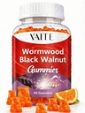 Czarny orzech Wormwood Gumiaki - Ziołowy suplement z Artemisia Annua Herb & Juglans nigra Hull for Digestive Wellness & Natural Body Cleanse, Non-GMO & Gluten Darmowe suplementy - 60 Gumy Chewables