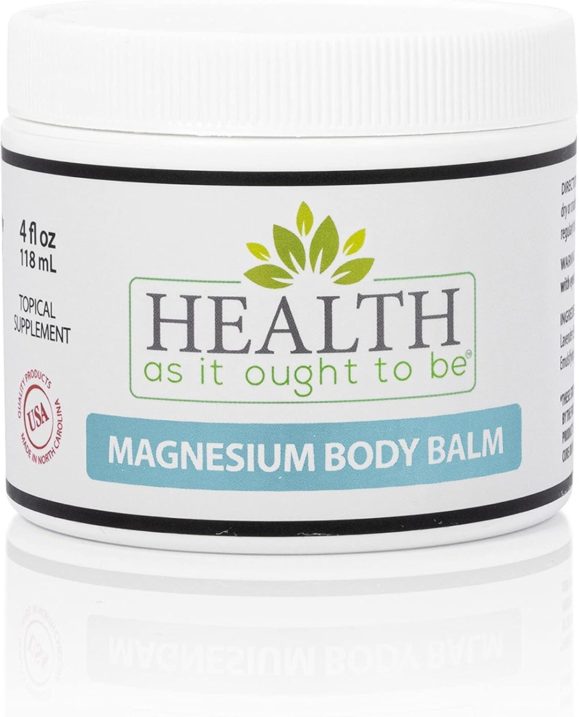 Magnezu Body Balm dla ulgi mięśniowej 124; Wszystkie naturalne Magnezu Oil Body Balm Infused z Arnica, Aloe Vera, Jojoba & Olej kokosowy 124; Dla głowy, skurcze, & Szybka ulga mięśniowa