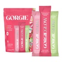 GORGIE Glow Variety Pack 15 Sticks, Electrolyte Powder Healthy Drink Mix, w / Kwas hialuronowy, Akwamina, Witamina C & D, Probiotyki, Brak cukru, Przeciwutleniacze do nawadniania, Pielęgnacja skóry i równowagi gut