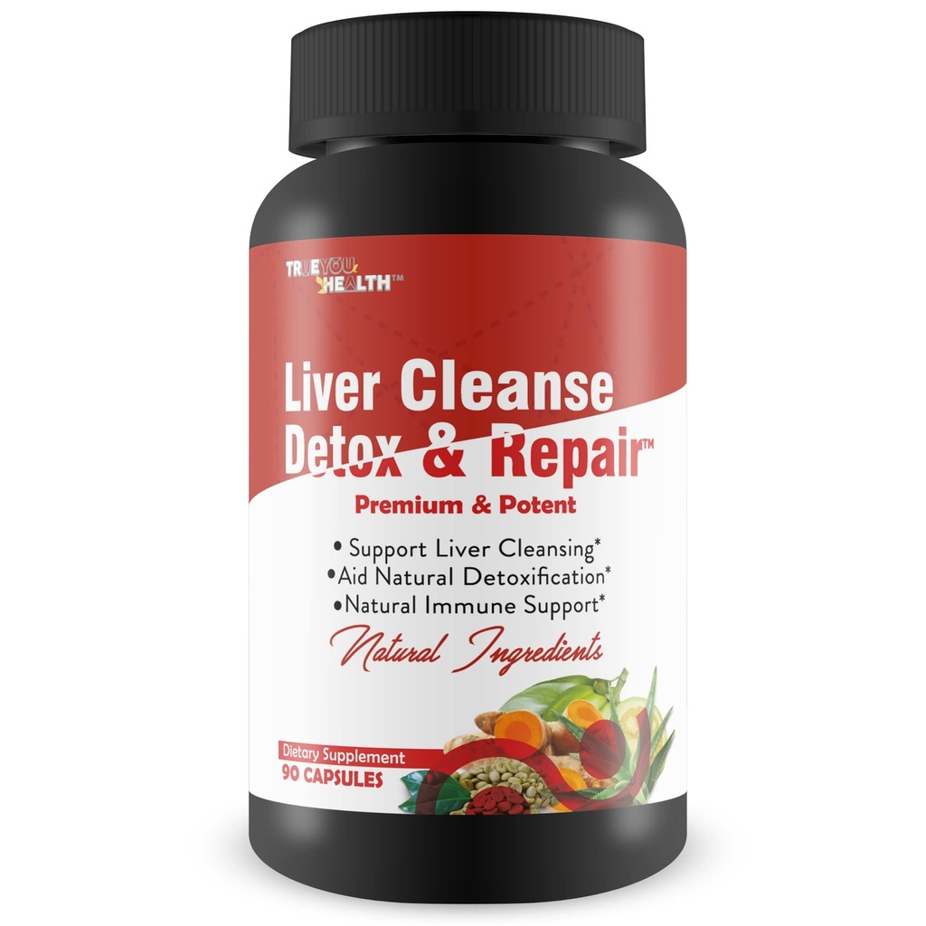 Liver Cleanse Detox & Repair - Liver, Kidney, & Colon Cleanse - Herbal Liver Support Supplement with Dandelion Root, Aloe, Turmeric, Ginger - Promote Liver Health Naturally