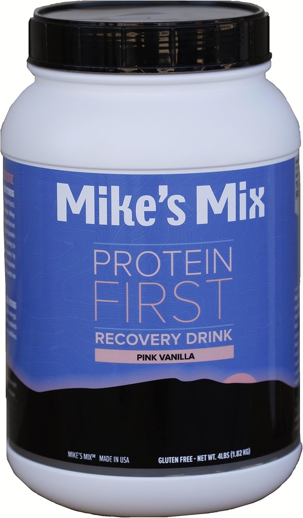 Mike 's Mix protein pierwszy napój odzyskiwania 4 lbs- Pink Vanilla, Real Food Product, Proste i naturalne...