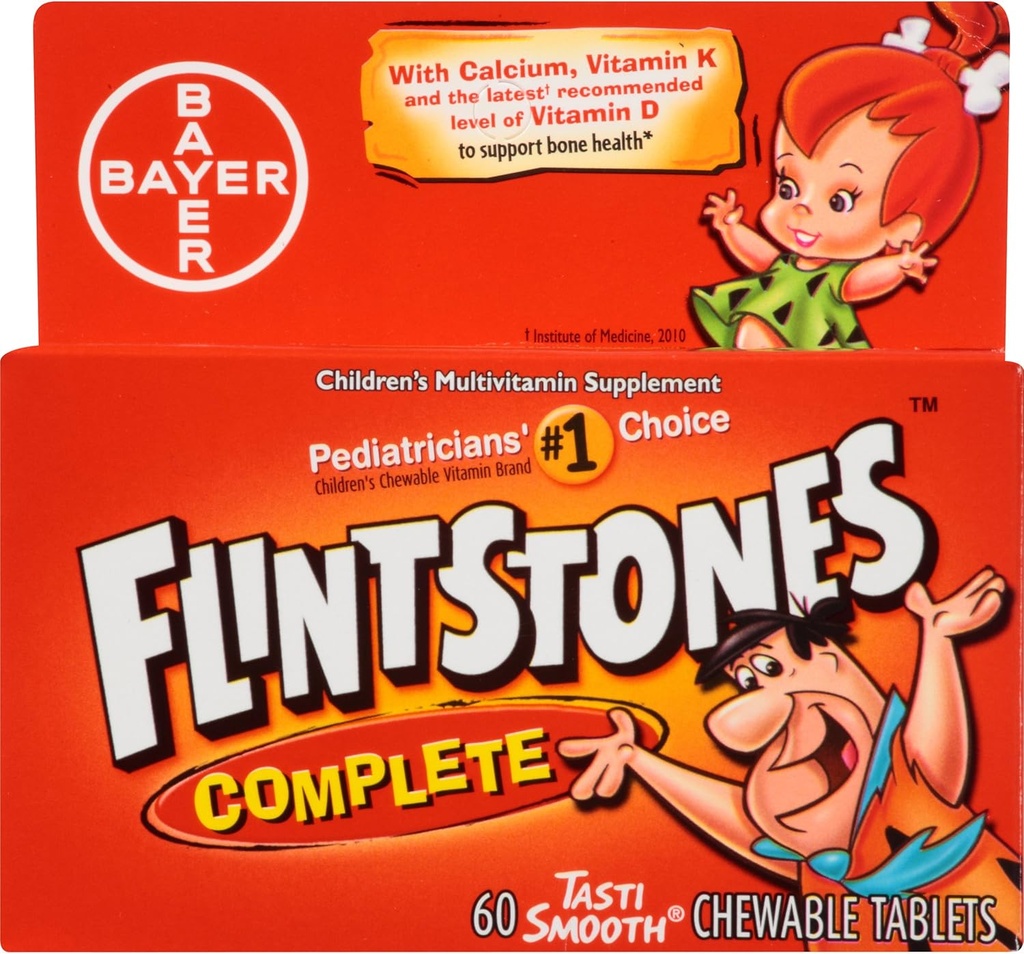 Flintstones Kompletny zestaw do żucia dla dzieci, 60