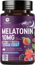 Melatonina Sleep Supplements - Szybkie rozpuszczenie Melatonina 10 mg na Podawanie dla dorosłych - Maksymalna moc Melatonina Tabletki do niespokojnego snu, Truskawkowy aromat, Butelka USA - 60 Day Supply