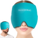 Ogólne Medi Ból głowy & Migrena Ice Wrap Cap, Cold Therapy Migrena Relief Hat, Ból głowy Ice Hat Cold Compress, Wielki dla puffy Eyes, Napięcie, Sinus & Stress Relief (Niebieski)