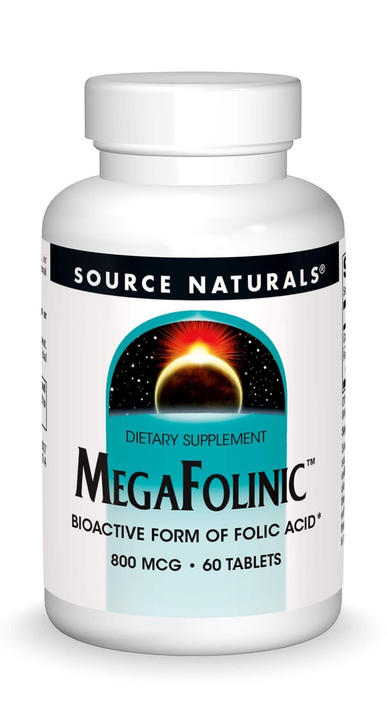 Źródło Naturals MegaFolynic 800mcg - 60 tabletek