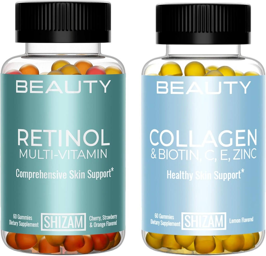 SHIZAM Retinol Multi- Witamina i Kolagen w Gumianach Biotin w Combo