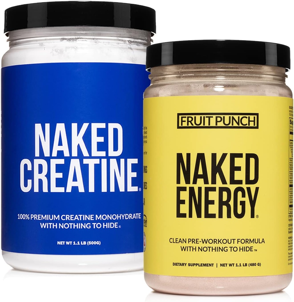 Naked Workout Recovery Bundle: Fruit Punch Energy Creaine