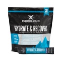 Wilderness Athlete - Nawodnienie i odzysk 124; Płynne pakiety nawodnienia Electrolyte Drink Mix - Odzyskiwanie szybciej z Bcaas - 30 Pojedyncze podawanie pakietów Hydrate (Blue Malina)