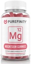 Magnezu Citrate Gummies 600 mg dla dorosłych - Wysoka Absorpcja dla Krampy, Odzysk mięśni, Sen, Kości i Wsparcie Energetyczne - Non-GMO, Allergen Free - 60 Gummies wegańskich
