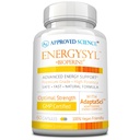 Zatwierdzona Nauka Energysyl - Kofeina Free - z Adaptogens, B Witaminy i Bioperine - 1 Miesiąc Dostawy - 60 Kapsułki - Made in USA