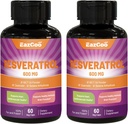 Resveratrol 600 mg, Suplement Trans- Resveratrol, Przeciwutleniacz Zdrowie Wsparcie starzenia - 120 Kapsułki
