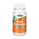 Teraz suplementy żywności, Żelazo Complex, non-Constipting *, Esential Mineral, 100 tabletek