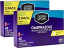 berkley jensen Omeprazol 20 mg Opóźnione tabletki uwalniające - Heartburn Medicine- Acid Reducer Pills - Leczenie często Heartburn - 3 x 14- dniowe kursy, 42 Liczba (Opakowanie 2)