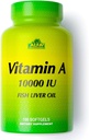 ALFA VITAMINS - Witamina A - Olej z wątroby 10 000 IU - Codzienne suplementy diety pomaga Vision, Skóra i system immunologiczny - 100 Softgels