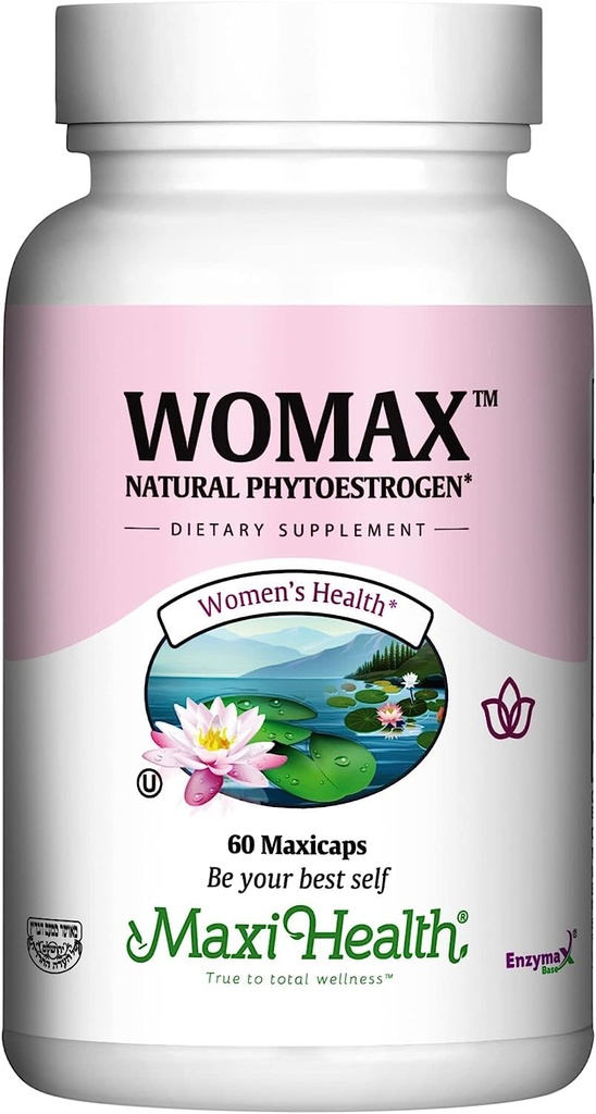 Menopauza Suplementy dla kobiet Gorące błyski i nocne poty - Hormony Równowaga, Menopauza Relief dla kobiet i Perimenopauza Wsparcie - z Black Cohosh, DIM & Red Clover - Womax - 60 Ct