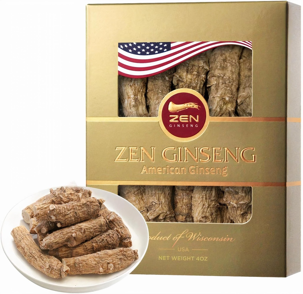 1 Pudełko Big Short American Wisconsin Ginseng Root (4oz) Performance & Mental Health dla mężczyzn i kobiet