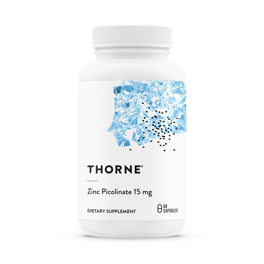 CRONE - Pikolinat cynku 15 mg - Wysoko wchłaniany suplement cynku - Wspiera system immunologiczny, oko, skórę i reprodukcyjne zdrowie * - Trzyczęściowa certyfikowana - gluten, nabiał i sojowy - 60 Kapsułki