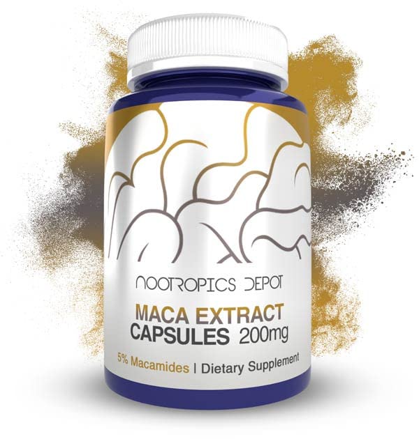 Maca Extract Kapsułki 124; 5% Makamidów 124; Lepidium meyenii 124; Nastroje, energia i witalność 124; 60 Liczba