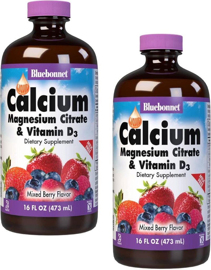 LQD Magnezu wapniowego Citrate (Mixed Berry) 2- Pack
