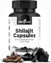 KINKI Green Shilajit kapsułki - suplement himalajski, 40% kwasu Fulvic i minerałów śladowych - 500 mg na serwowanie dla siły, energii, odporności - 120 wegan hrabia