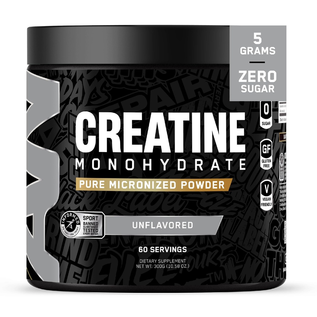 All Black Everything Creature Monhydrate Agregate 124; 60 Servings Agregat 124; Unflavred Agregate 124; Mikronizowane Acid Acid Powder 124; Energia komórkowa Agregat 124; Funkcje kognitywne Agregat 124; Gluten- Free i Keto Friendly
