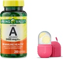 Witamina Witamina A Softgels, 2400 µg, 250 hrabiego, i Roller Ice prezent dla twarzy