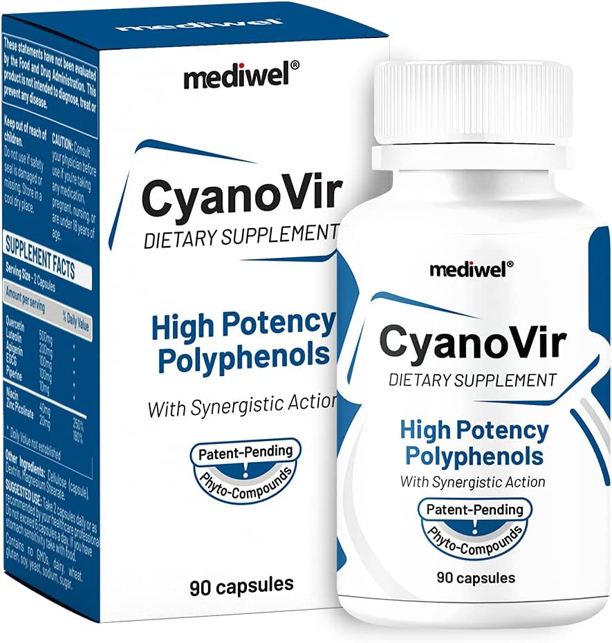 CyanoVir - zaawansowana formuła wsparcia immunologicznego - Quercetin, Luteolin, Apigenin, EGCG - Promotes Immune Health, Cellular Protection & Regeneral, and Removal Function - Made in The USA