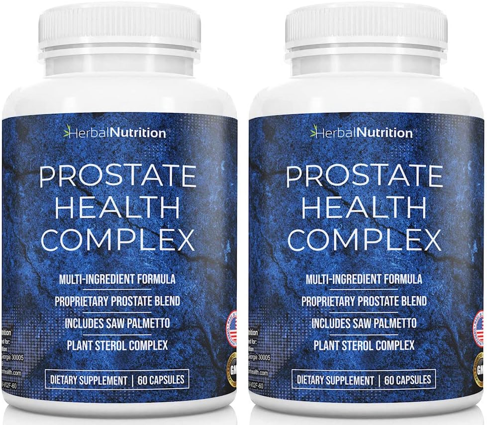 Prostate Health Supplement for Men A Complex with Saw Palmetto Multi- Ingredient Formuła, 30 Synergistic Vitamin & Herbs do wsparcia Prostate i Tract zdrowia, Dwa Butelki 40 Day Supply!