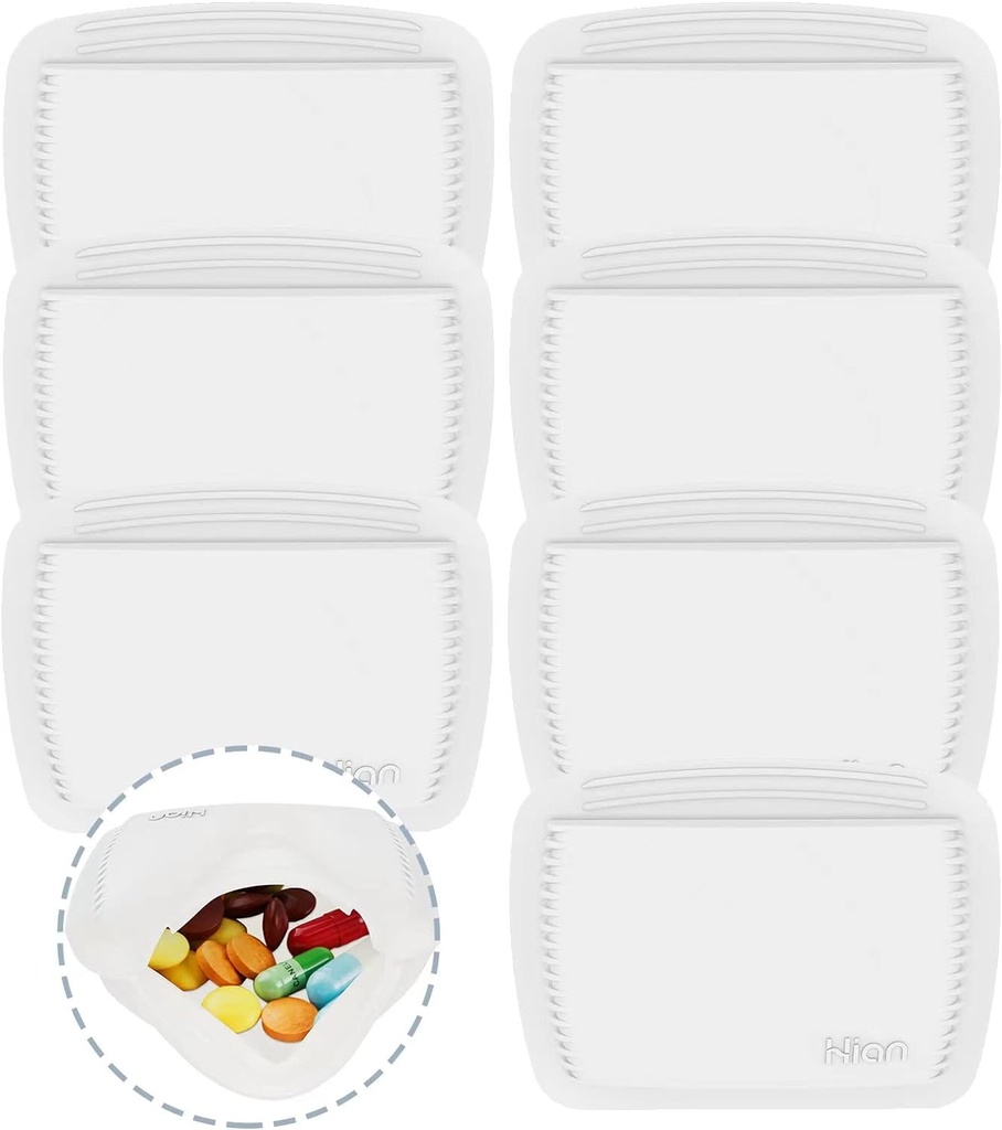 7 Kawałki Squeezable Pill Pocket Pill Case - Mały, Lekki Pill Organizator do podróży - Pill Pouch Holds Leki bezpiecznie - Sturdy Design z Easy Fuss- Bezpłatny dostęp - Pocket Sized & Discreet