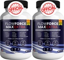 Flow Force Max Extra Prostate Suplementy dla mężczyzn Kapsułki, Suplementy zdrowotne - Maksymalna wytrzymałość, Wszystkie naturalne do wspierania normalnej i zdrowej funkcji (120 Kapsułki) (2 Pack)