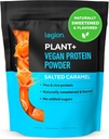 LEGION Plant + Vegan Protein Powder, Rice and Pea, Plant Based Protein Blend. Gluten Free, GMO Free, Naturally Sweetened and Flavored, 20 Sług, 2 Lbs (Salted Karmel)