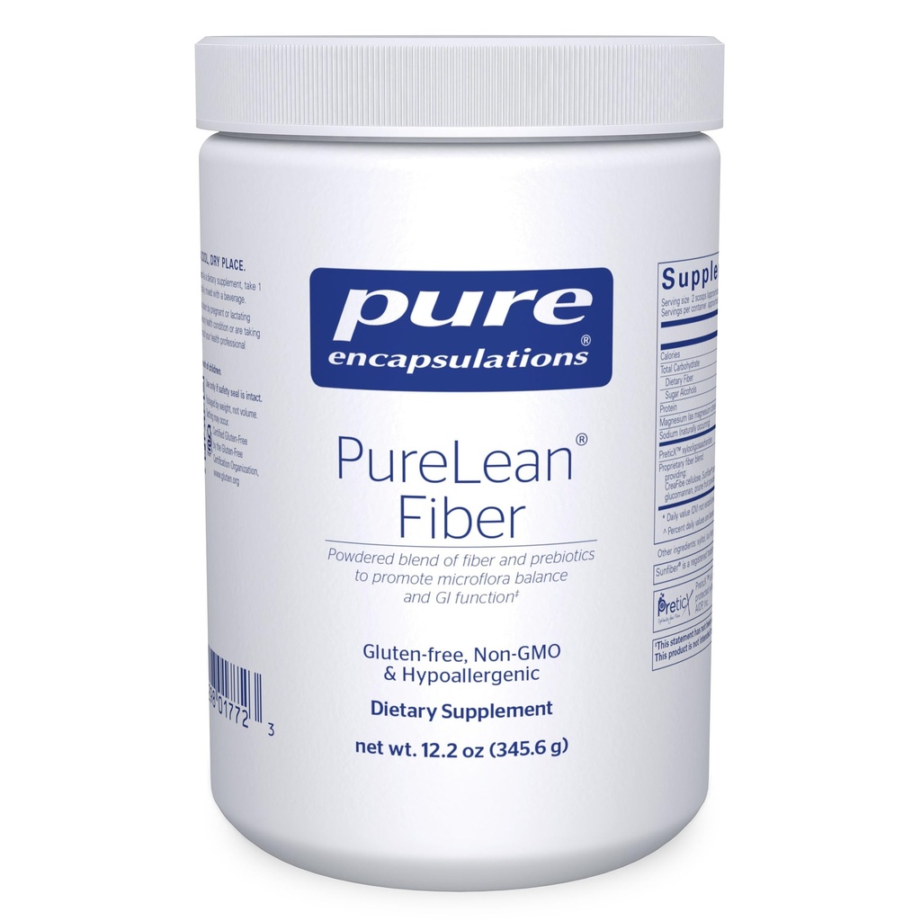 Pure Encapsulations PureLean Fiber Signific124; Sproszkowany Mieszanka Rozpuszczalnych i Nierozpuszczalnych Włókna i Probiotyki w celu promowania równowagi mikroflory i funkcji GI * Signic124; 12,2 Ounces *