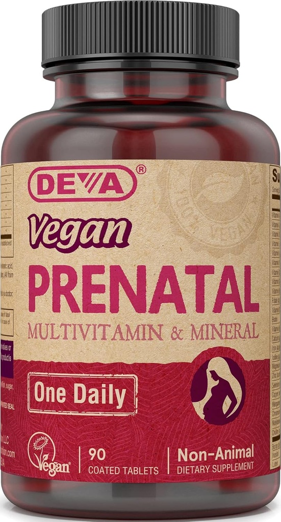 Deva Vegan Prenatal Multivitamine and Mineral - 90 tabletek, 2 opakowania