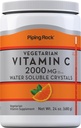 Pining Rock witaminy C Proszek 124; 24 oz 124; 2000mg 124; Kryształy rozpuszczalne w wodzie 124; jako kwas askorbinowy 124; Wegetarianin, Non-GMO, Gluten