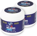 Blue Goo Pain Relieving żel - dla pleców, szyi, mięśni i stawów ból, sprawnie działające chłodzenie i kojące ulgi z 100% czystego oleju Emu, 4 oz (2 opakowania)