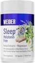 Weider Melatonin Free Sleep Aid Supplement with KSM- 66 Ashwagandha, Magnez, Lavender, Lemon Balm, Rumianek, Valerian i Passionflower Extracts, Hormon & Drug- Free, Non-Habit Forming, 120ct