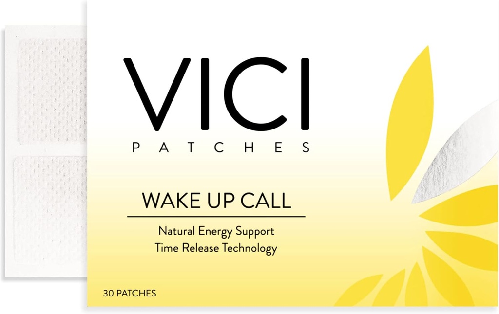 Vici Wellness Wake Up Call Patches - Mieszanka energii B12 na alertywność psychiczną (30 Łat)
